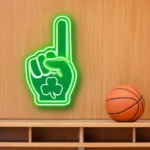 Boston Celtics Neon Sign Nba Foam Finger 1