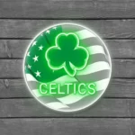 Boston Celtics Neon Sign Us Pennant Acrylic 1