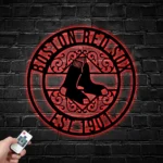 Boston Red Sox Metal Sign Custom Mlb 1