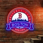 Boston Red Sox Neon Sign Boston B Badge 1