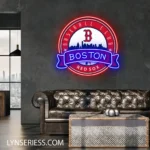 Boston Red Sox Neon Sign Boston B Badge 1