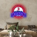 Boston Red Sox Neon Sign Boston B Badge 1