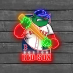 Boston Red Sox Neon Sign Mascot Acrylic 1