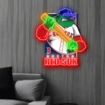 Boston Red Sox Neon Sign Mascot Acrylic 1