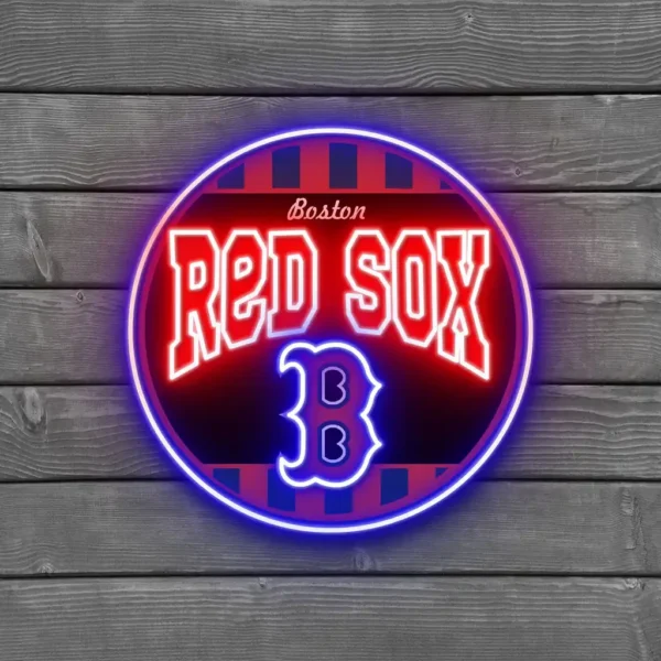 Boston Red Sox Neon Sign Retro Acrylic 2