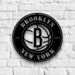 Brooklyn Nets Metal Sign Brooklyn B Mark 1