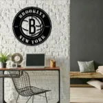 Brooklyn Nets Metal Sign Brooklyn B Mark 1