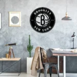 Brooklyn Nets Metal Sign Brooklyn B Mark 1