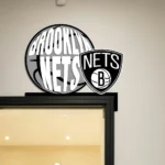 Brooklyn Nets Metal Sign Emblem 1