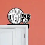 Brooklyn Nets Metal Sign Emblem 1