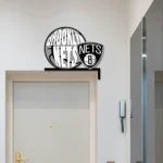 Brooklyn Nets Metal Sign Emblem 1