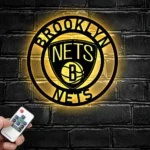 Brooklyn Nets Metal Sign Nba 1