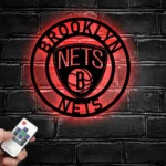 Brooklyn Nets Metal Sign Nba 1