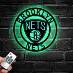 Brooklyn Nets Metal Sign Nba 1