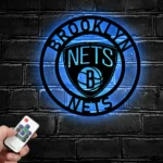 Brooklyn Nets Metal Sign Nba 1