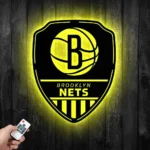 Brooklyn Nets Metal Sign Shield Shape 1