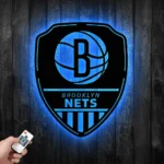 Brooklyn Nets Metal Sign Shield Shape 1
