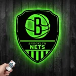 Brooklyn Nets Metal Sign Shield Shape 1