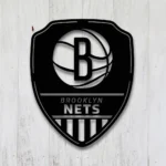 Brooklyn Nets Metal Sign Shield Shape 1