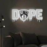Brooklyn Nets Neon Sign Dripping Dope 1