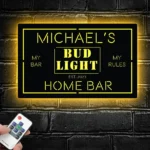 Bud Light Metal Sign Bespoke Logo 1