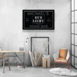 Bud Light Metal Sign Bespoke Logo 1