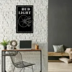 Bud Light Metal Sign Dart 1