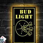Bud Light Metal Sign Dart 1