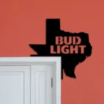 Bud Light Metal Sign Texas State Map 1