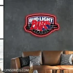 Bud Light Neon Sign Artistic Dart 1
