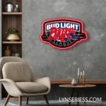 Bud Light Neon Sign Artistic Dart 1