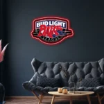 Bud Light Neon Sign Artistic Dart 1