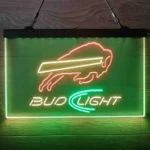 Bud Light Neon Sign Buffalos Bills 3 Color 1