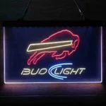 Bud Light Neon Sign Buffalos Bills 3 Color 1
