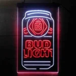 Bud Light Neon Sign Flask Vertical 1