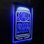 Bud Light Neon Sign Flask Vertical 1