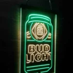 Bud Light Neon Sign Flask Vertical 1