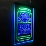 Bud Light Neon Sign Flask Vertical 1