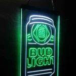 Bud Light Neon Sign Flask Vertical 1