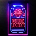 Bud Light Neon Sign Flask Vertical 1