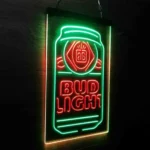 Bud Light Neon Sign Flask Vertical 1