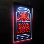 Bud Light Neon Sign Flask Vertical 1
