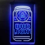 Bud Light Neon Sign Flask Vertical 1