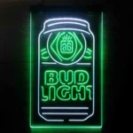 Bud Light Neon Sign Flask Vertical 1