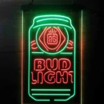 Bud Light Neon Sign Flask Vertical 1