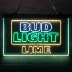 Bud Light Neon Sign Lime Neon 3 Color 1