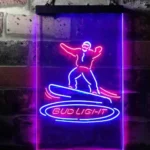 Bud Light Neon Sign Snowboarder 1