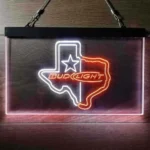 Bud Light Neon Sign Texas Star Home Bar 1