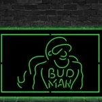 Bud Man Metal Sign Man Cave 1