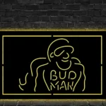 Bud Man Metal Sign Man Cave 1